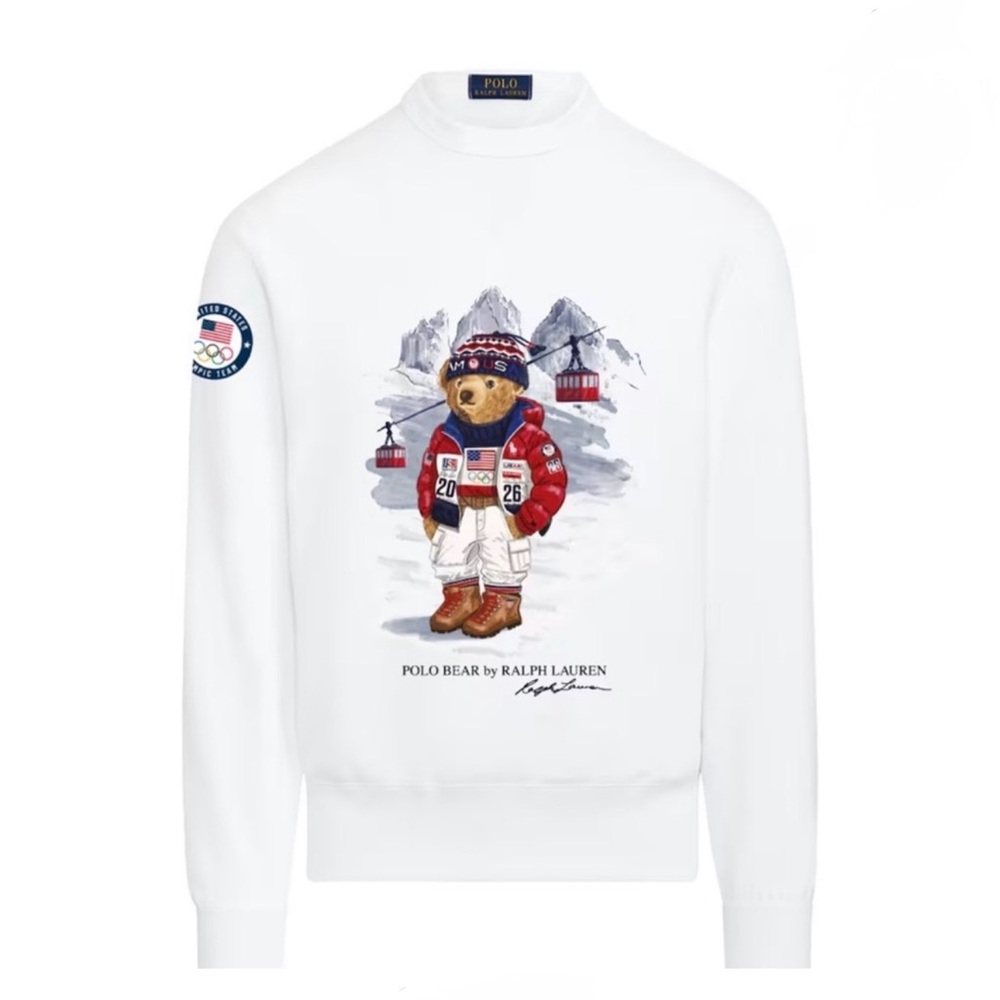Team USA Polo Ralph Lauren 2026 ~Winter Olympics Bear Sweatshirt~Sold Out Online